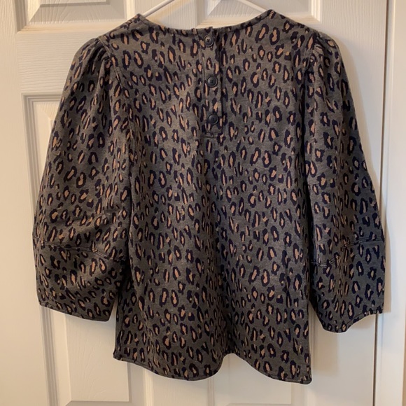 Anthropologie Current Air Structured Leopard Top - Picture 3 of 8